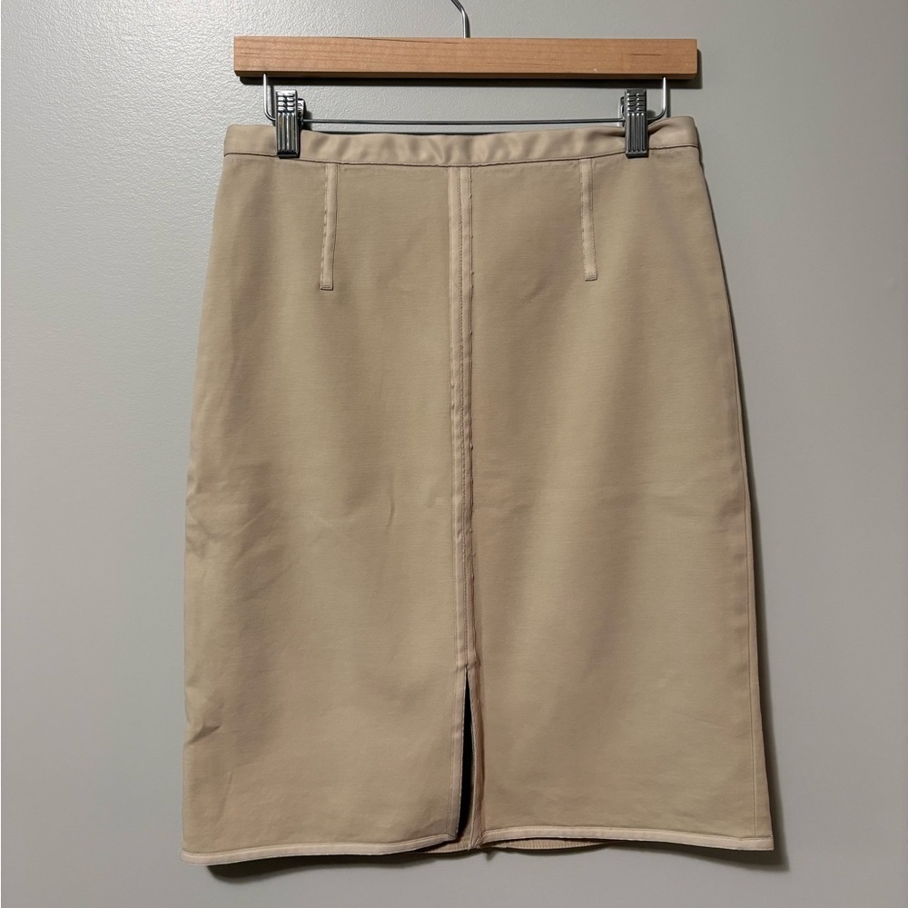 Club Monaco Tan Pencil Skirt Knee Length